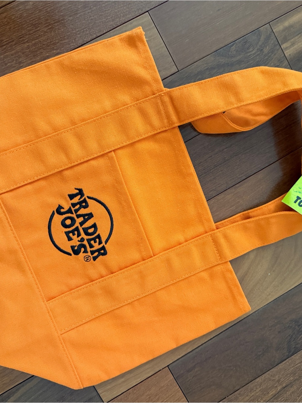 Orange Canvas Tote Bag